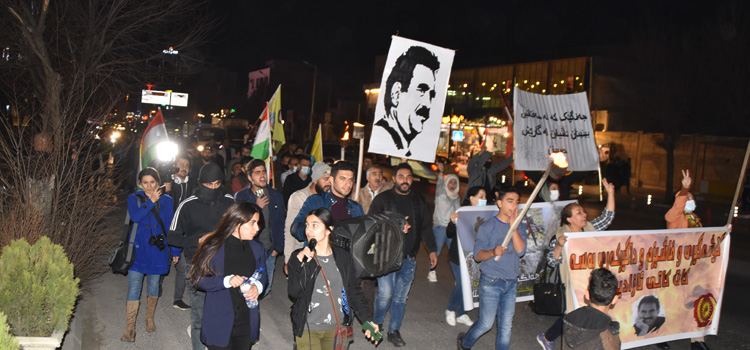 Ciwanên Başûr dijî dagirkeriyê meşiyan: Em ê rê nedin xaka Kurdistanê were dagirkirin