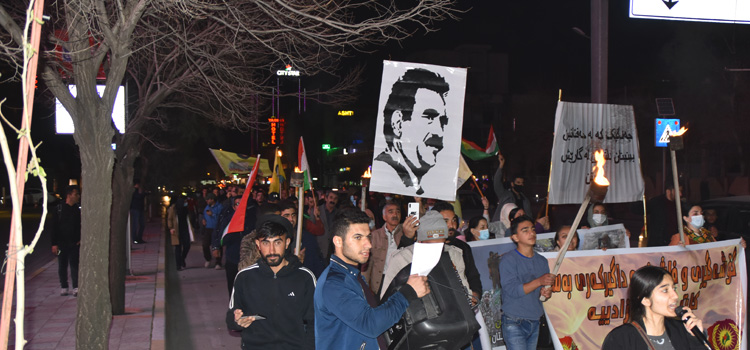 Ciwanên Başûr dijî dagirkeriyê meşiyan: Em ê rê nedin xaka Kurdistanê were dagirkirin