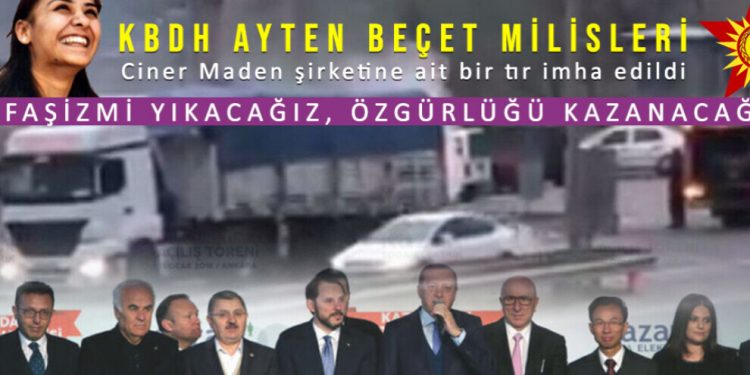 LEZGÎN – KBDH’ê TIR’a faşistan şewitand