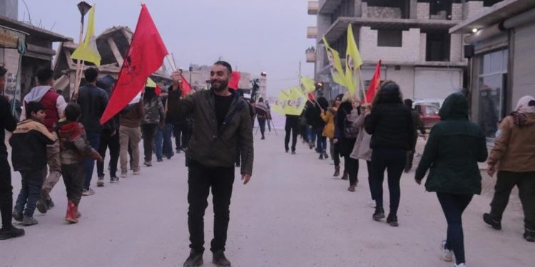 Tevgera Ciwanên Şoreşger li Şehba û Kobanê li dijî komployê meşiyan