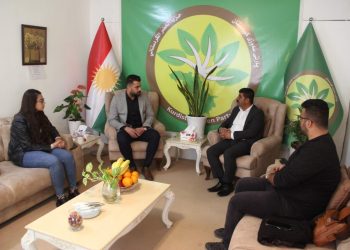 Şandeya Ciwanên Rojava ji bo helwesta hevpar çûn serdana patiyên Başûrî