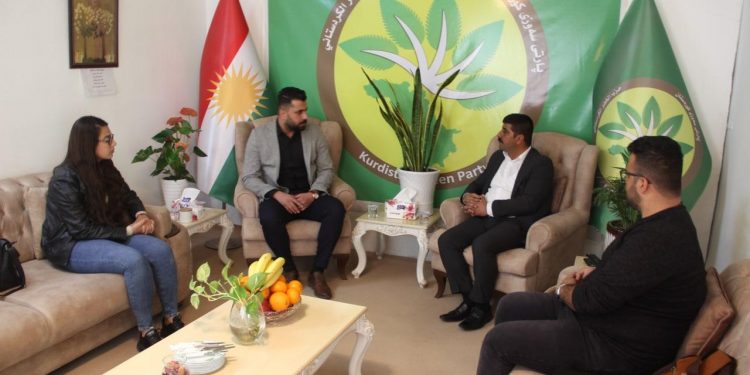 Şandeya Ciwanên Rojava ji bo helwesta hevpar çûn serdana patiyên Başûrî