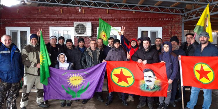 Ciwanên Kurd ên Rusyayê li dijî tecrîdê daketin qada