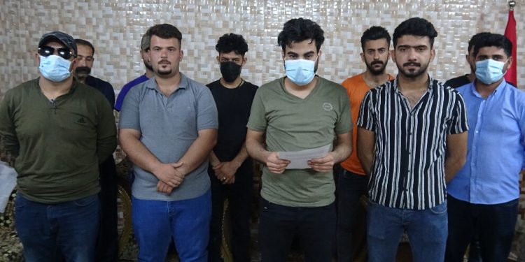 Ciwanên Kerkukê li dijî dagirkeriyê û helwesta YNK’ê daxuyanî dan