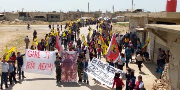 Ciwan û Xwendekarên Şehbayê li dijî dagirkeriya Tirk daketin li qadan