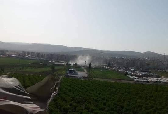 Artêşa Tirk li Şehbayê li qadên sivîlan topbaran dike