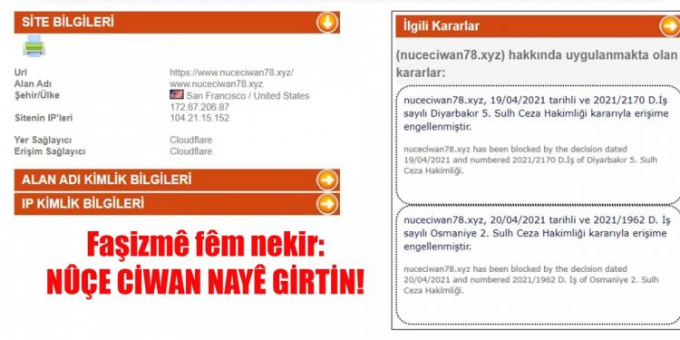 We fêm nekir: Nûçe Ciwan nayê girtin!