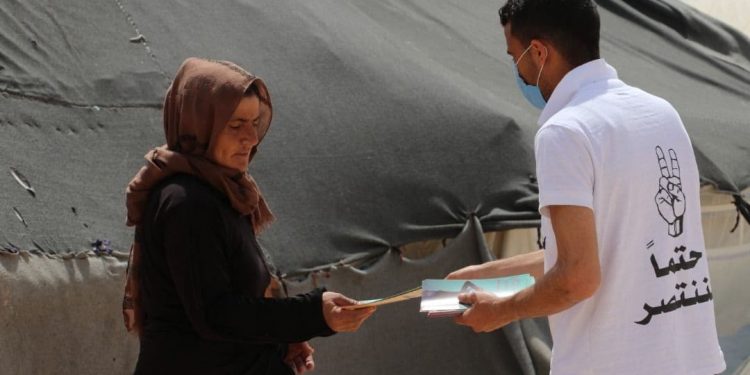 Jinên Ciwan ên Tebqayê belavokên Parastina Cewherî belav kirin