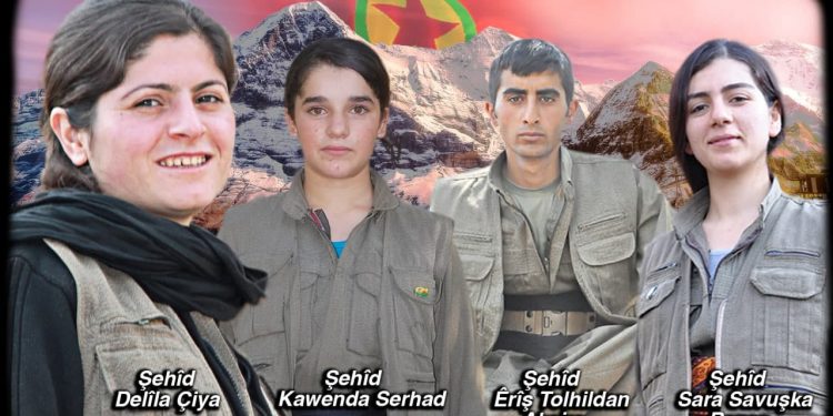 HPG’ê 4 gerîlayên ku 2018’an şehîd bûne bi bîr anî