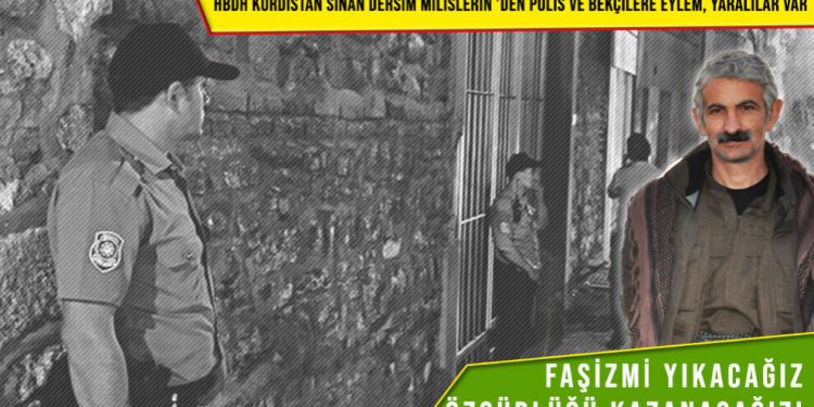 HBDH’ê li Amedê polês û bekçiyan da