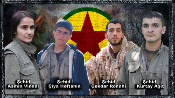 HPG’ê nasnameya 4 şehîdan parvekir