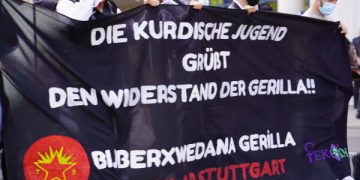 Li dijî dagirkeriya dewleta Tirk ciwan li Stuttgartê daketin qadan