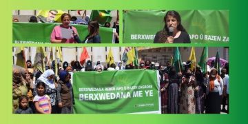 Li pêşiya avahiya NY`yê ya li Qamişloyê êrişên dewleta Tirk hatin şermezarkirin