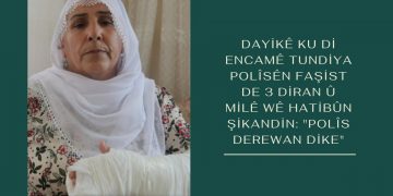 Dayikê ku di encamê tundiya polîsên faşist de 3 diran û milê wê hatibûn şikandin: “Polîs derewan dike”