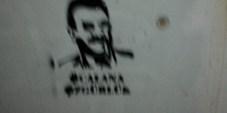 DGH’ê li dijî tecrîdê portreyên Rêber Apo li ser dîwarên Stenbolê çêkir