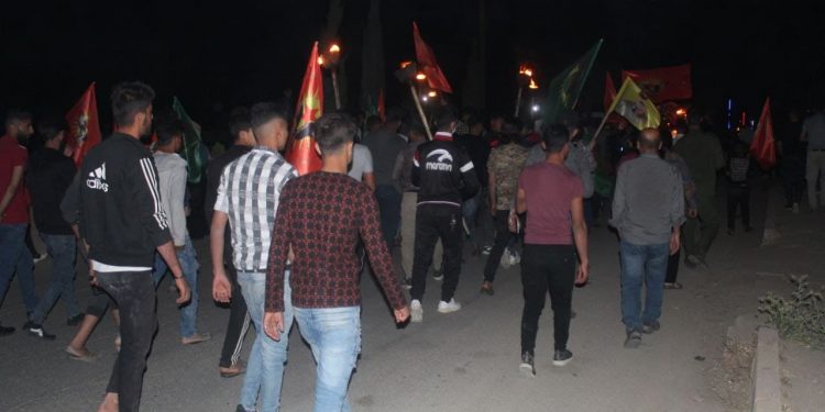 Ciwanên Çilaxa bi şiyara“Bi ciwanên bûne baz, ber bi serkeftina Zagrosan ve” meşiyan