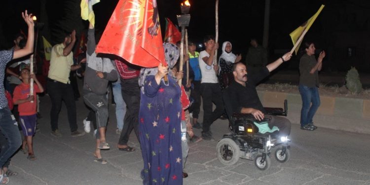 Ciwanên Çilaxa bi şiyara“Bi ciwanên bûne baz, ber bi serkeftina Zagrosan ve” meşiyan