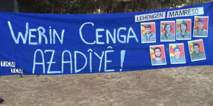 TCM û TJCM’ê li Mexmûrê bi şahiyekî ve çalakiyên gerîla ên hewayî silav kirin!