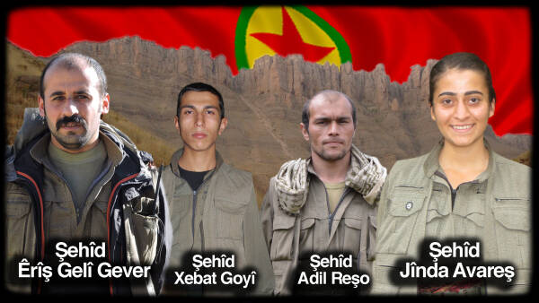 HPG’ê nasnameya 4 gerîlayên sala 2017’an li Herekolê şehîd bibûn eşkere kir
