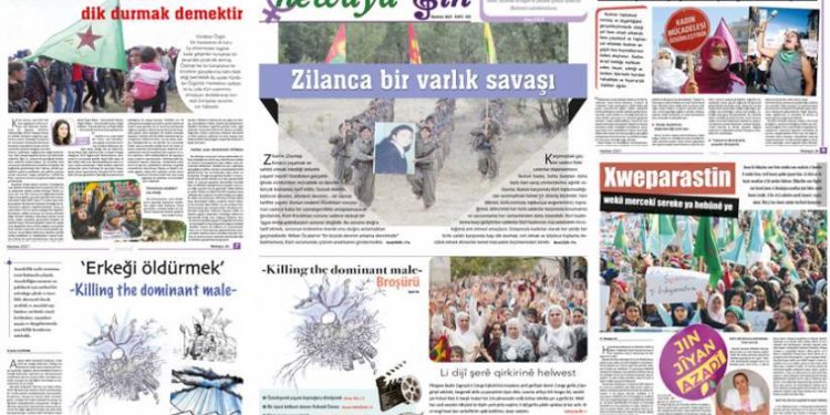 Newaya Jin bi manşeta ‘Şerekî hebûnê yê Zîlanwarî’ derket