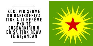 KCK: Pir şerme ku dagirkeriya Tirk a li herême PKK tê suçdarkirin û êrîşa Tirk rewa tê nîşandan