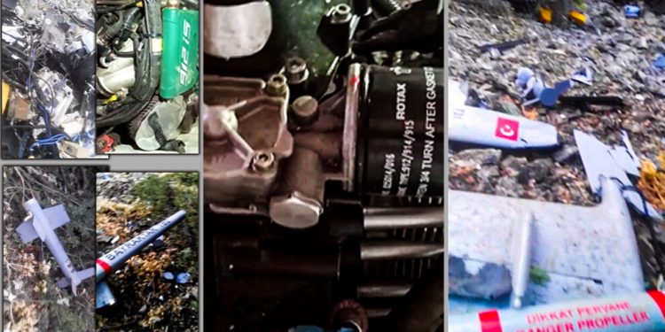 Hêzên gerîla balafira keşfê ya artêşa Tirk a bi tîpa TB2 Bayraktar xistin