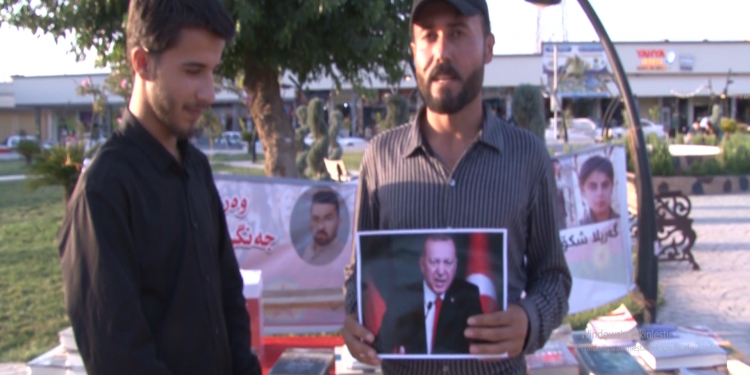 Îro çalakiya konvedanê de wêneyên Erdoxan şewitîn