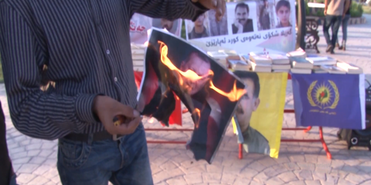 Îro çalakiya konvedanê de wêneyên Erdoxan şewitîn