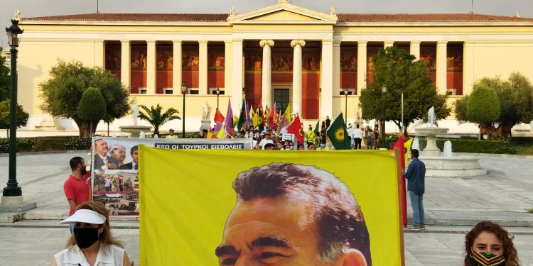 Li Yewnanîstanê li dijî dagirkerî û faşîzma dewleta Tirk meş