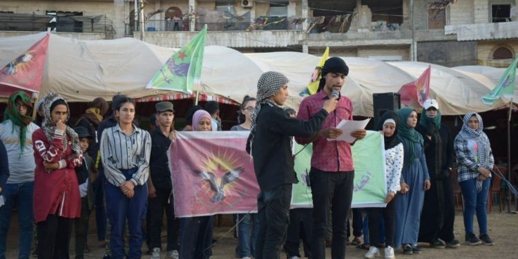 Ciwanên Minbicê jî li dijî êrişa Tirk ya li ser Şengalê daxuyanî dan