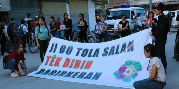 Li Helebê pêşbirka Jinên Ciwan ya bisîkletan