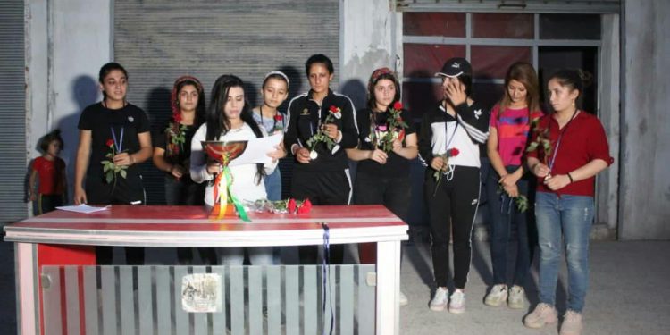 Li Helebê pêşbirka Jinên Ciwan ya bisîkletan