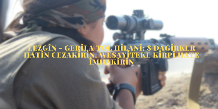 LEZGÎN – Gerîla tol hilanî; 8 dagirker hatin cezakirin, wesayiteke Kîrpî hate îmhakirin
