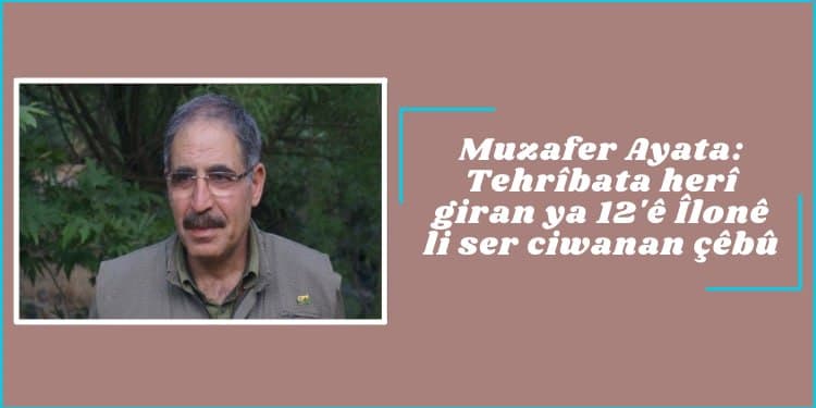 Muzafer Ayata: Tehrîbata herî giran ya 12’ê Îlonê li ser ciwanan çêbû