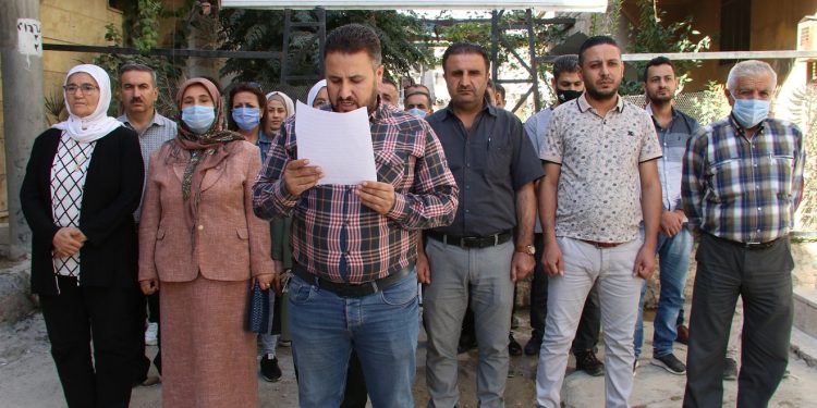 Li seranserê Rojava li dijî êrîşên Tirk çalakiyên protestoyê