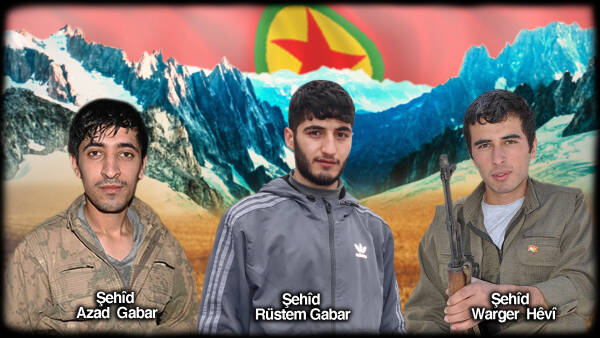 HPG’ê nasnameya 3 şehîdan parvekir