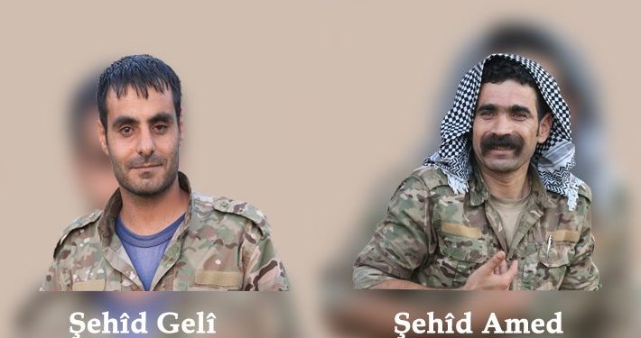 YPG’ê şehîd Gelî û şehîd Amed bi bîr anî