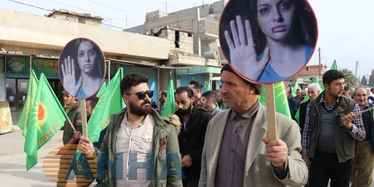 Mêr li dijî tundiya li ser jinê daketin qadan – Ev der Rojava ye!