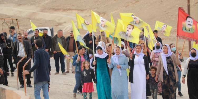 Konê Azadiya Rêber Apo ya Jinên Ciwan ên Şengalê di roja sêyemîn de ye