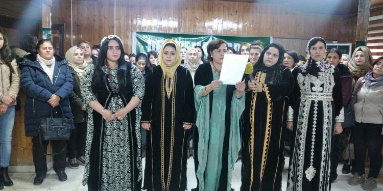 Nivîsgeha Jinan a TEV-DEM’ê li dijî êrişa Kobanê daxuyanî da