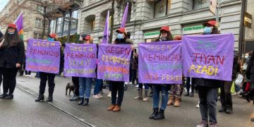 Jinên Siwîsreyê li dijî komkujiyan têkoşîna xwe bilind kirin