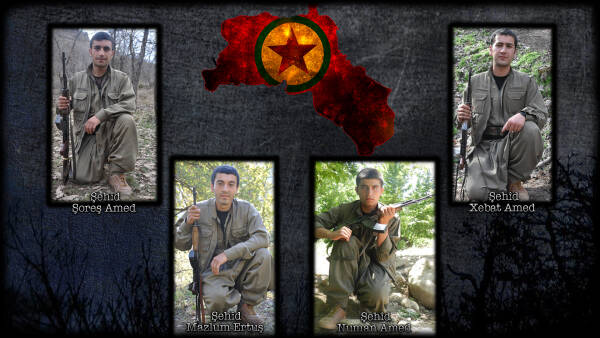 HPG’ê şahadeta Şehîd Xebat, Mazlûm, Nûman û Şoreş ragihand