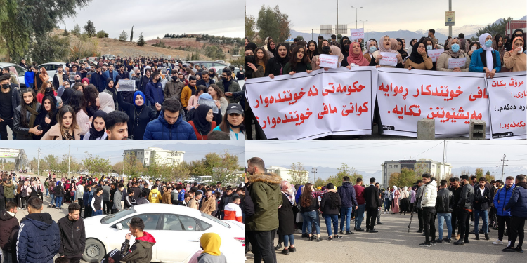 Xwendekarên Başûr dev ji qadan bernadin – Seranserê Başûr xwepêşandan!