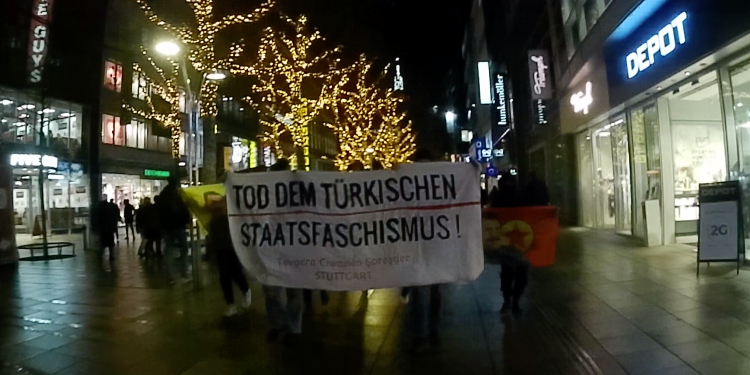 Li Stûttgartê ciwan li dijî dagirkeriya Tirk daketin qadan