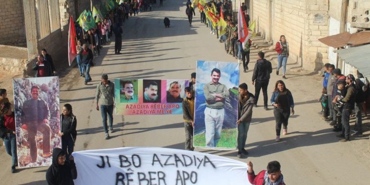 Ciwanên Efrînê Meşiyan – “Ji bo Azadiya Rêber Apo werin cenga azadiyê”