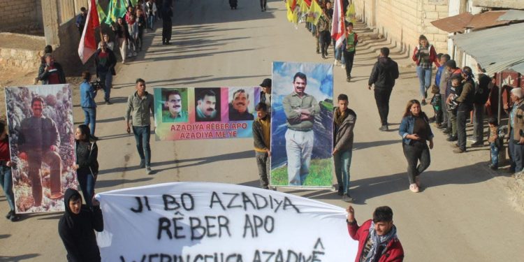 Ciwanên Efrînê Meşiyan – “Ji bo Azadiya Rêber Apo werin cenga azadiyê”
