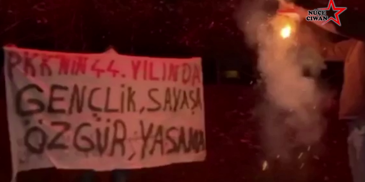 Ciwanên welatparêz; ”Di sala 44. a PKK ê de Ciwan Berê Xwe Bidin Şer û Jiyana Azad”