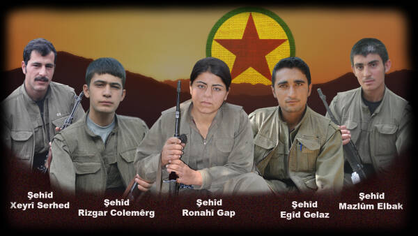 HPG’ê 5 gerîlayên ku 2016’an de li Xakûrkê şehîd bûn bi bîr anî