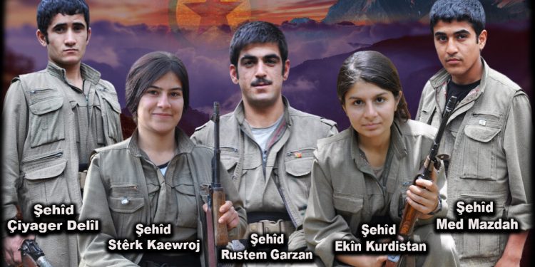 HPG’ê 5 gerîlayên ku sala 2017’an li Heftanînê şehîd bûn, bi bîr anî