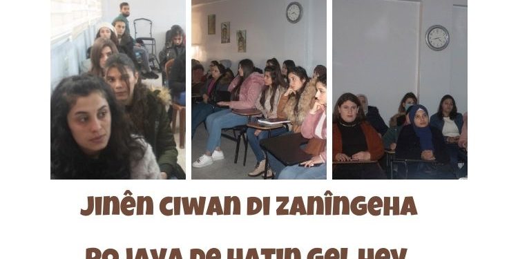 Jinên ciwan di zanîngeha Rojava de hatin gel hev